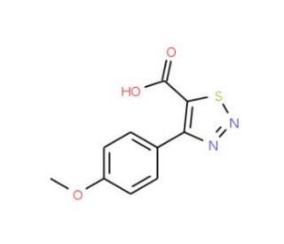 4-(4-Methoxy-phenyl)-[1,2,3]thiadiazole-5-carboxylic acid - chemical structure image