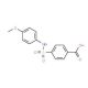 4-(4-Methoxy-phenylsulfamoyl)-benzoic acid (CAS 18738-58-4) - chemical structure image