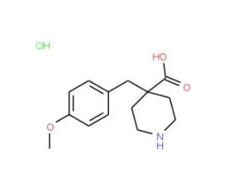 4-(4-Methoxybenzyl)piperidine-4-carboxylic acid hydrochloride - chemical structure image