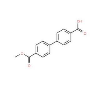 4-[4-(methoxycarbonyl)phenyl]benzoic acid (CAS 109963-61-3) - chemical structure image