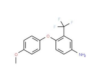 4-(4-Methoxyphenoxy)-3-(trifluoromethyl)aniline - chemical structure image