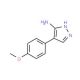 4-(4-Methoxyphenyl)-1H-pyrazol-5-amine (CAS 93439-79-3) - chemical structure image
