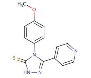 4-(4-methoxyphenyl)-5-pyridin-4-yl-4H-1,2,4-triazole-3-thiol - chemical structure image