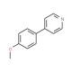 4-(4-Methoxyphenyl)pyridine (CAS 5938-16-9) - chemical structure image