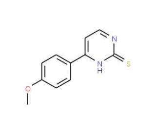 4-(4-Methoxyphenyl)pyrimidine-2-thiol (CAS 175202-77-4) - chemical structure image