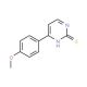 4-(4-Methoxyphenyl)pyrimidine-2-thiol (CAS 175202-77-4) - chemical structure image
