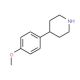 4-(4-Methoxyphenyl)piperidine (CAS 67259-62-5) - chemical structure image