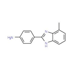 4-(4-Methyl-1H-benzoimidazol-2-yl)-phenylamine (CAS 123405-51-6) - chemical structure image