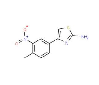 4-(4-Methyl-3-nitro-phenyl)-thiazol-2-ylamine (CAS 675602-95-6) - chemical structure image