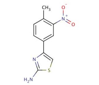 4-(4-methyl-3-nitrophenyl)-1,3-thiazol-2-amine (CAS 675602-95-6) - chemical structure image