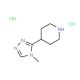 4-(4-Methyl-4H-[1,2,4]triazol-3-yl)-piperidinedihydrochloride - chemical structure image