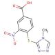 4-(4-Methyl-4H-[1,2,4]triazol-3-ylsulfanyl)-3-nitro-benzoic acid - chemical structure image