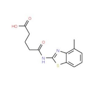 4-(4-Methyl-benzothiazol-2-ylcarbamoyl)-butyric acid - chemical structure image