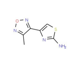 4-(4-Methyl-furazan-3-yl)-thiazol-2-ylamine - chemical structure image