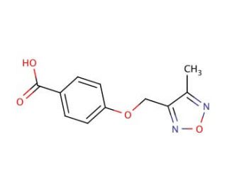 4-(4-Methyl-furazan-3-ylmethoxy)-benzoic acid - chemical structure image