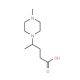 4-(4-Methyl-piperazin-1-yl)-pentanoic acid (CAS 889939-93-9) - chemical structure image