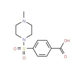 4-(4-Methyl-piperazine-1-sulfonyl)-benzoic acid (CAS 19580-36-0) - chemical structure image