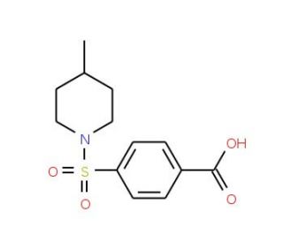 4-(4-Methyl-piperidine-1-sulfonyl)-benzoic acid - chemical structure image
