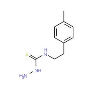 4-(4-Methylphenethyl)-3-thiosemicarbazide (CAS 206761-75-3) - chemical structure image