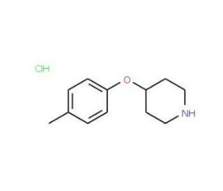 4-(4-Methylphenoxy)piperidine hydrochloride (CAS 63843-49-2) - chemical structure image