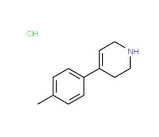 4-(4-methylphenyl)-1,2,3,6-tetrahydropyridine hydrochloride (CAS 59084-09-2) - chemical structure image