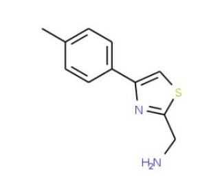 [4-(4-methylphenyl)-1,3-thiazol-2-yl]methylamine - chemical structure image