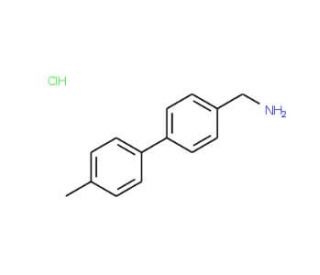 [4-(4-Methylphenyl)phenyl]methylamine hydrochloride - chemical structure image