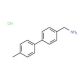 [4-(4-Methylphenyl)phenyl]methylamine hydrochloride - chemical structure image