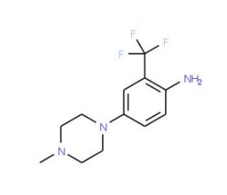 4-(4-methylpiperazin-1-yl)-2-(trifluoromethyl)aniline - chemical structure image