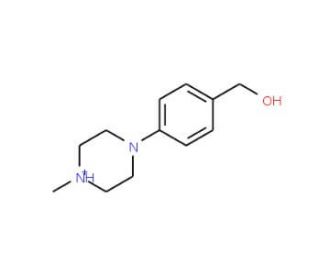 [4-(4-Methylpiperazin-1-yl)phenyl]methanol (CAS 342405-34-9) - chemical structure image