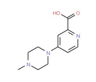 4-(4-Methylpiperazin-1-yl)pyridine-2-carboxylic acid (CAS 914637-18-6) - chemical structure image