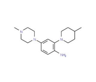 4-(4-Methylpiperazino)-2-(4-methylpiperidino)-aniline (CAS 1160474-88-3) - chemical structure image