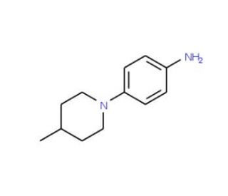 [4-(4-methylpiperidin-1-yl)phenyl]amine (CAS 342013-25-6) - chemical structure image