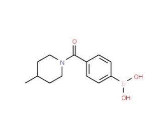 4-(4-Methylpiperidine-1-carbonyl)phenylboronic acid (CAS 850568-21-7) - chemical structure image