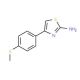 4-(4-Methylsulfanylphenyl)-thiazol-2-ylamine (CAS 105512-85-4) - chemical structure image