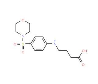 4-[4-(Morpholine-4-sulfonyl)-phenylamino]-butyric acid - chemical structure image