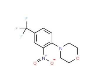 4-(4-Morpholino)-3-nitrobenzotrifluoride (CAS 62054-72-2) - chemical structure image