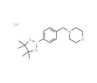 4-(4-Morpholinomethyl)phenylboronic acid pinacol ester hydrochloride (CAS 944591-57-5) - chemical structure image