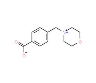 4-(4-Morpholinylmethyl)benzoic acid (CAS 62642-62-0) - chemical structure image