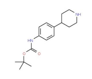 4-(4-N-Boc-aminophenyl)-piperidine (CAS 887589-58-4) - chemical structure image