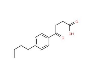 4-(4-n-Butylphenyl)-4-oxobutyric acid (CAS 72271-71-7) - chemical structure image