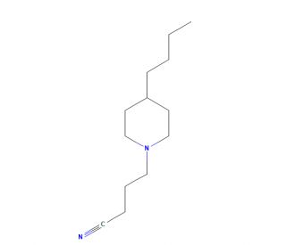 4-(4-n-Butylpiperidin-1-yl)butanenitrile (CAS 244291-78-9) - chemical structure image