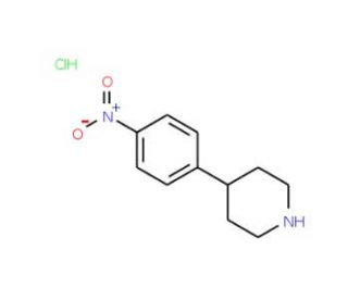 4-(4-Nitro-phenyl)-piperidine hydrochloride (CAS 883194-93-2) - chemical structure image