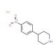 4-(4-Nitro-phenyl)-piperidine hydrochloride (CAS 883194-93-2) - chemical structure image