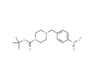 4-(4-nitrobenzyl)piperazine-1-carboxylic acid tert-butyl ester (CAS 130636-61-2) - chemical structure image