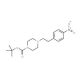 4-(4-nitrophenethyl)piperazine-1-carboxylic acid tert butyl ester (CAS 130636-60-1) - chemical structure image