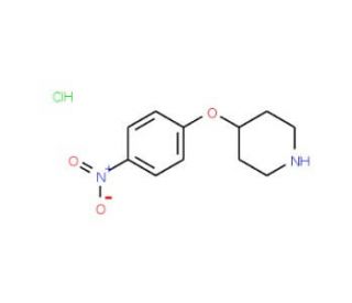 4-(4-Nitrophenoxy)piperidine hydrochloride (CAS 148505-45-7) - chemical structure image