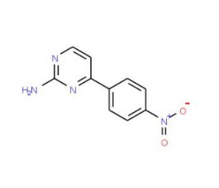 4-(4-Nitrophenyl)-2-pyrimidinamine - chemical structure image