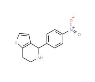 4-(4-Nitrophenyl)-4,5,6,7-tetrahydrothieno-[3,2-c]pyridine (CAS 213462-02-3) - chemical structure image