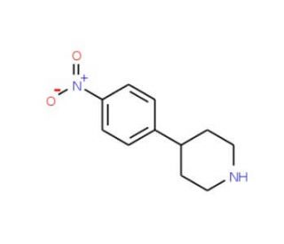4-(4-Nitrophenyl)piperidine (CAS 26905-03-3) - chemical structure image